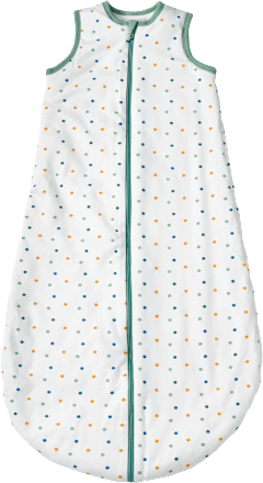 Schlafsack 2 TOG mit Punkte-Muster, weiß, 100 cm ALANA