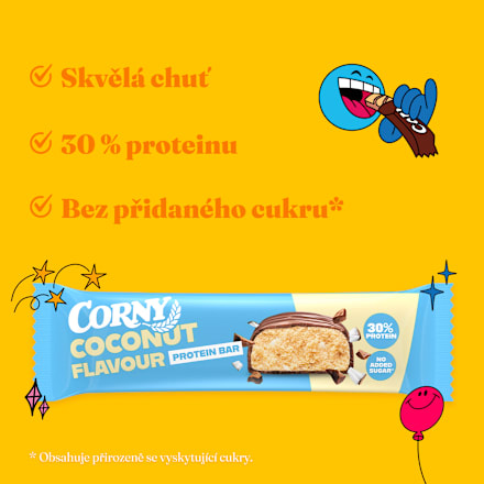 proteinová tyčinka kokos Corny