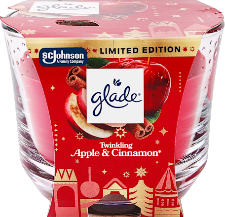 Dišeča sveča Twinkling Apple & Cinnamon glade