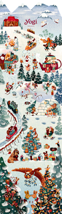 Adventkalender Tee Christmas Calendar Yogi