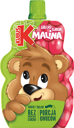 Mus jabłko, banan, malina KUBUŚ