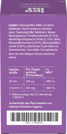 Die Vitaminpastille Mango-Maracuja Geschmack 40 St ipalat