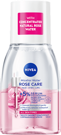 Dvofazni odstranjevalec ličil Rose Touch, potovalna velikost NIVEA
