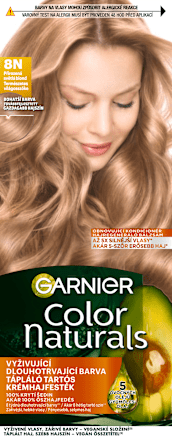 Farba na vlasy - 8 N prirodzená svetlá blond GARNIER Color naturals