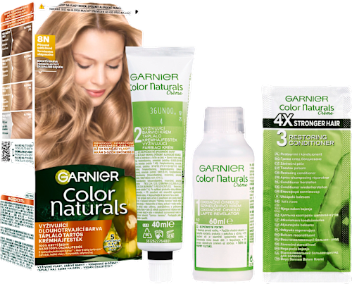Farba na vlasy - 8 N prirodzená svetlá blond GARNIER Color naturals