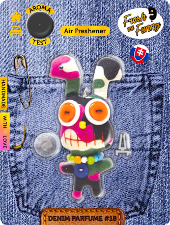 Vôňa do auta DENIM #18 zajac Fresh and Funny