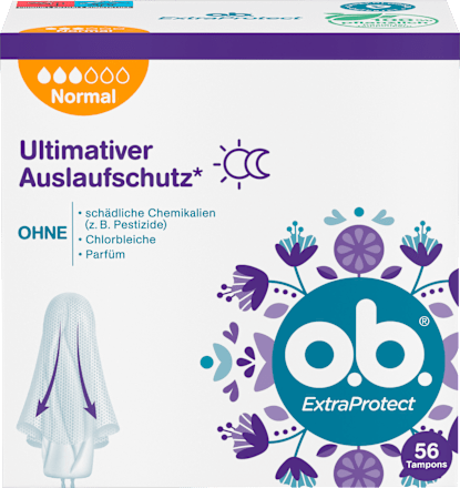 Tampons Extra Protect Tag+Nacht Normal o.b.