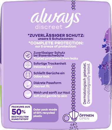 discreet Einlagen Inkontinenz Small Plus always