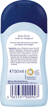 Baby Milk, Reisegröße Bübchen