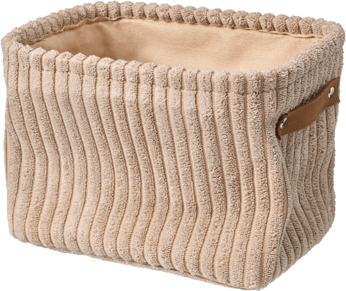 Dekorieren & Einrichten Cordkorb beige (17x23x16 cm), 1 St dauerhaft günstig online kaufen