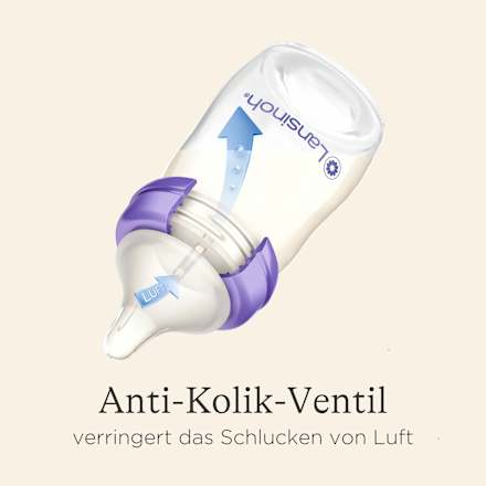 Babyflasche NaturalWave, von Geburt an, 160ml Lansinoh