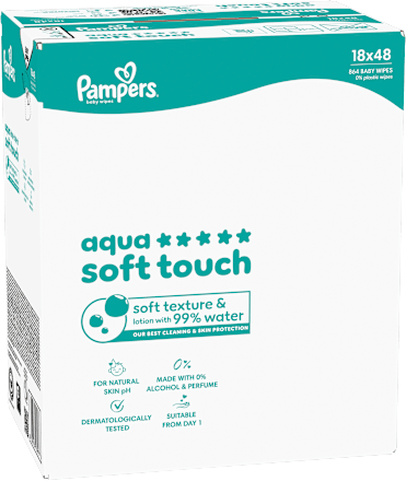 Feuchttücher aqua soft touch (18x48 St) Pampers