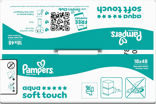 Feuchttücher aqua soft touch (18x48 St) Pampers