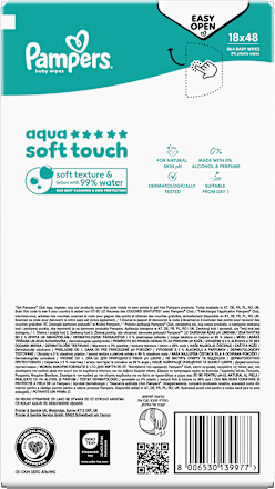 Feuchttücher aqua soft touch (18x48 St) Pampers