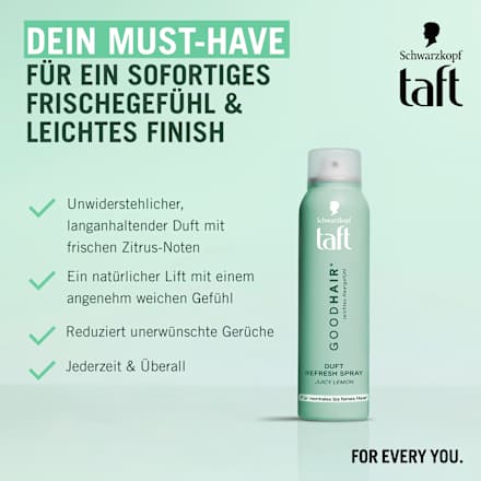 Refresh Spray Good Hair Juicy Lemon Schwarzkopf taft