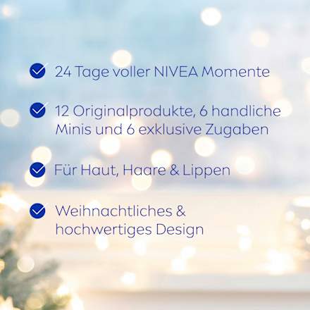 Adventskalender 2026 Verwöhnmomente NIVEA