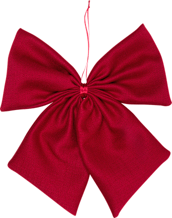Schleife aus Stoff, rot (25 cm) Dekorieren & Einrichten