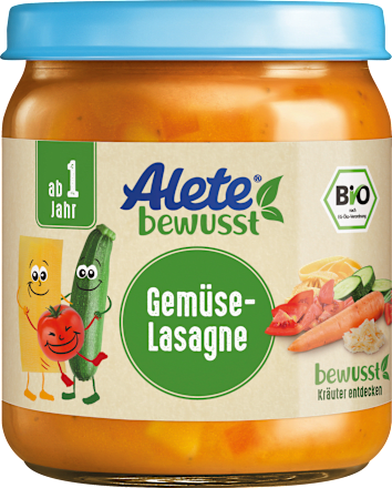 Menü Gemüse-Lasagne ab 1 Jahr Alete
