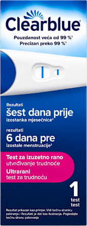 Rani test za utvrđivanje trudnoće – 6 dana ranije Clearblue