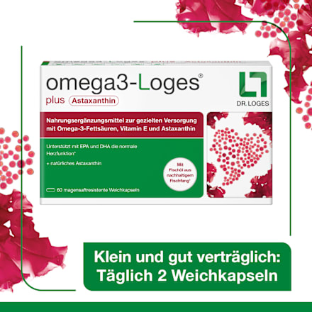 omega3-Loges plus Astaxanthin Kapseln 120 St omega3-Loges