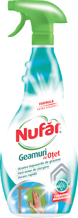 Soluție pentru curățarea gemurilor cu oțet Nufar