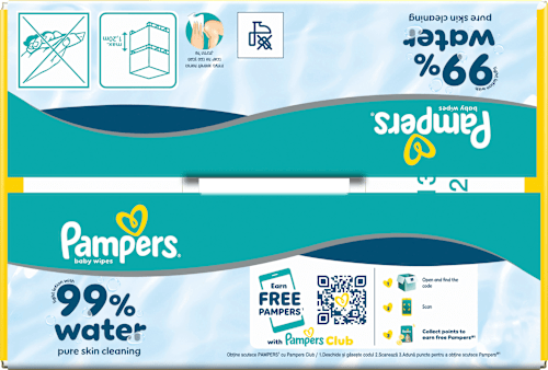 Feuchttücher 99 % Wasser (9x60 St) Pampers baby-dry