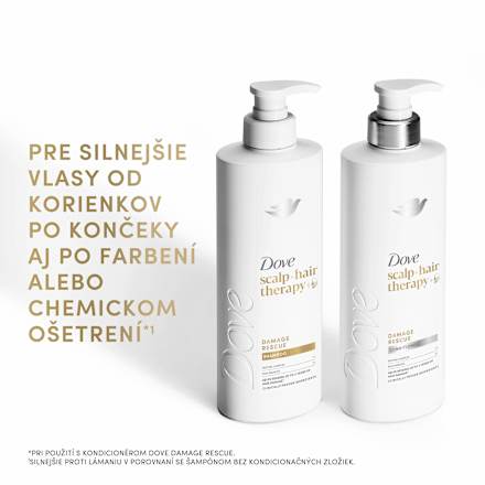 Kondicionér na vlasy scalp+hair therapy Damage Rescue Dove
