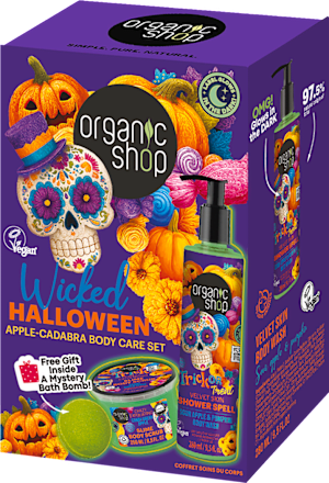 Darčeková súprava starostlivosti o telo Wicked Halloween organic shop