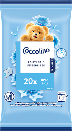 Illatosítókendő szárítógéphez Fresh sky Coccolino