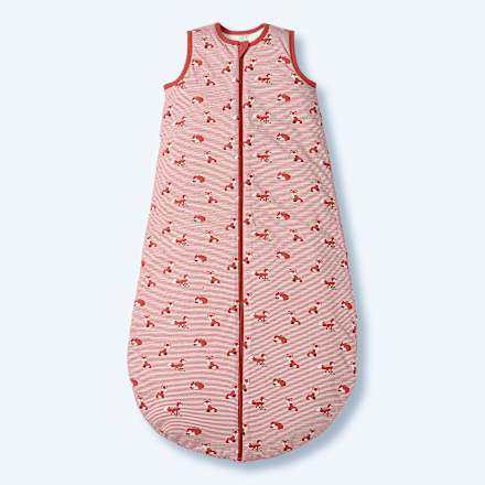Schlafsack 2 TOG mit Fuchs-Muster, braun, 100 cm
 ALANA
