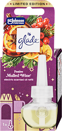 Elektromos légfrissítő utántöltő Festive mulled wine illattal glade