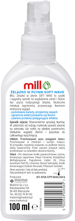 Żelazko w płynie Soft Wave mill