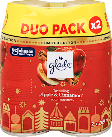 Automata légfrissítő utántöltő Apple & Cinnamon illattal duo csomagolásban glade