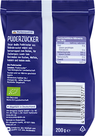 Puderzucker dmBio