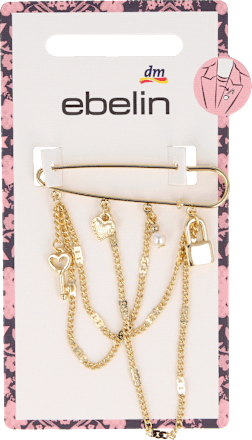 Haarschmuck Brosche mit Anhängern ebelin