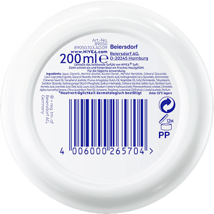 Pflegecreme Soft NIVEA