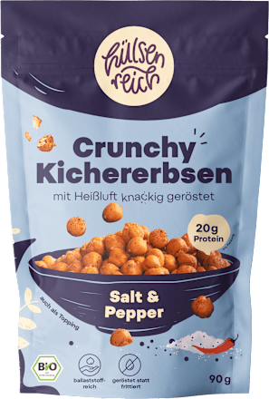 Knabbergebäck Kichererbsen Salz & Pfeffer hülsenreich