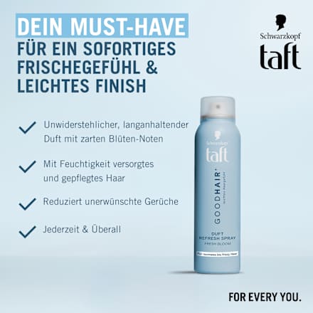 Refresh Spray Good Hair Fresh Bloom Schwarzkopf taft