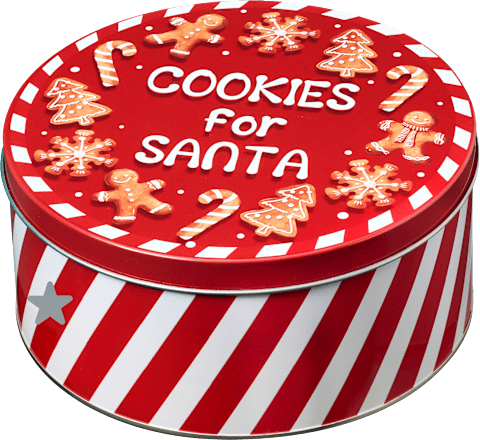 Metallkeksdose "Cookies for Santa" (19,5 cm) Dekorieren & Einrichten