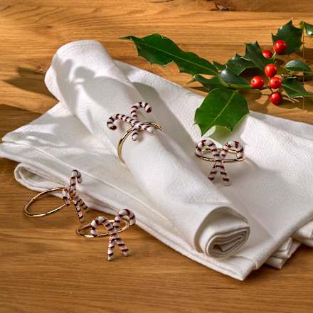 Serviettenringe Zuckerstangen Dekorieren & Einrichten