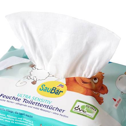 Feuchte Toilettentücher ultra sensitiv (2x60 St) SauBär