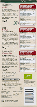 Geschenkset, Gewürz Set 3tlg dmBio