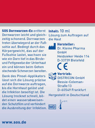 Warzen Entferner Dornwarzen-Ex SOS