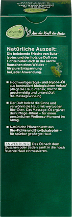 Pflege- und Massageöl Eukalyptus + Fichte alverde NATURKOSMETIK