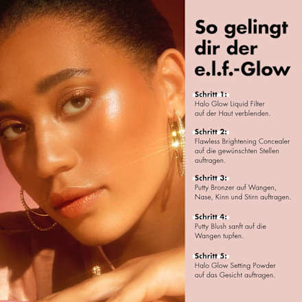 Foundation Halo Glow Liquid Filter 1 Fair e.l.f. Cosmetics