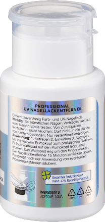 Nagellackentferner UV acetonhaltig ebelin