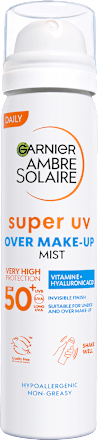 Opaľovací sprej Over Makeup Super UV, SPF 50 Garnier Ambre Solaire