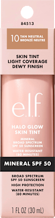 Foundation Halo Glow Skin Tint 10 Tan Neutral e.l.f. Cosmetics