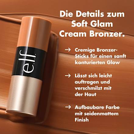 Bronzer Soft Glam Cream Stick Light/Medium e.l.f. Cosmetics