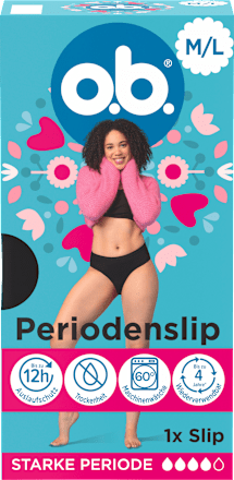 Periodenunterwäsche Slip schwarz Gr. M/L o.b.